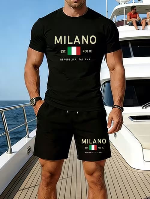 Milano Est. 400 BC Print Spring Summer Men's