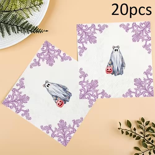 Festive 20pcs Paper Towels for Holiday Dining
