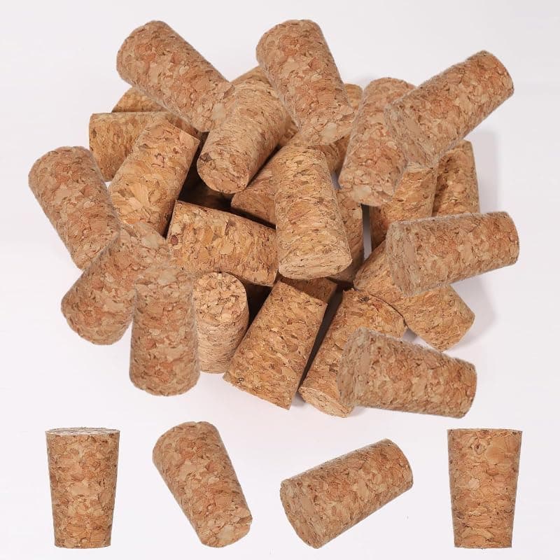 25 Pack Natural Soft Wood Corks