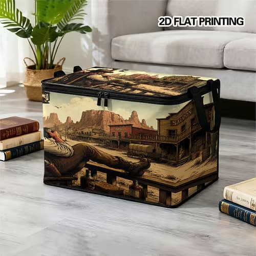 Charming Wild West Storage Box for All Your Needs