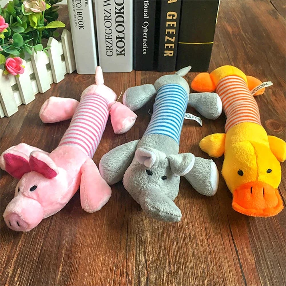 Plush Cute Elephant Duck Pig Pet Dog Cat