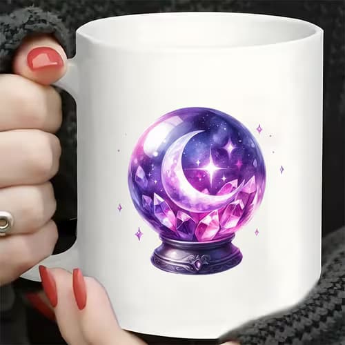 Charming Moon and Stars Cup Stickers Trending Now