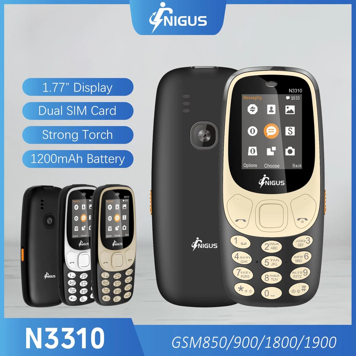 Affordable 2G Feature Phone with Dual SIM