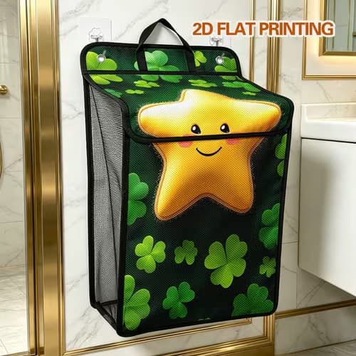 Space-Saving Wall-Mounted Laundry Basket