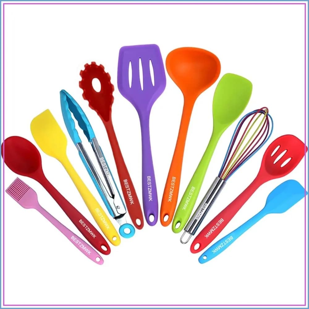 Colorful 11-Piece Silicone Kitchen Utensil Set