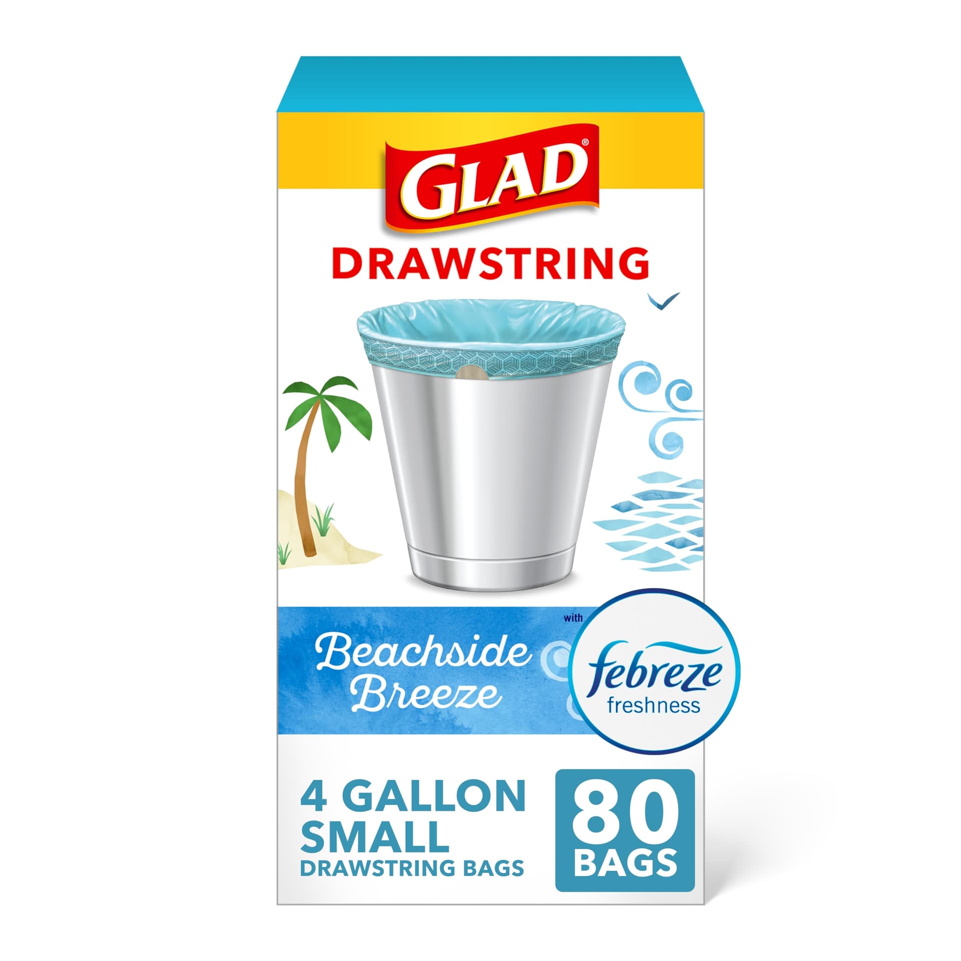 Glad 4 Gallon Trash Bags: Odor Control & Convenience