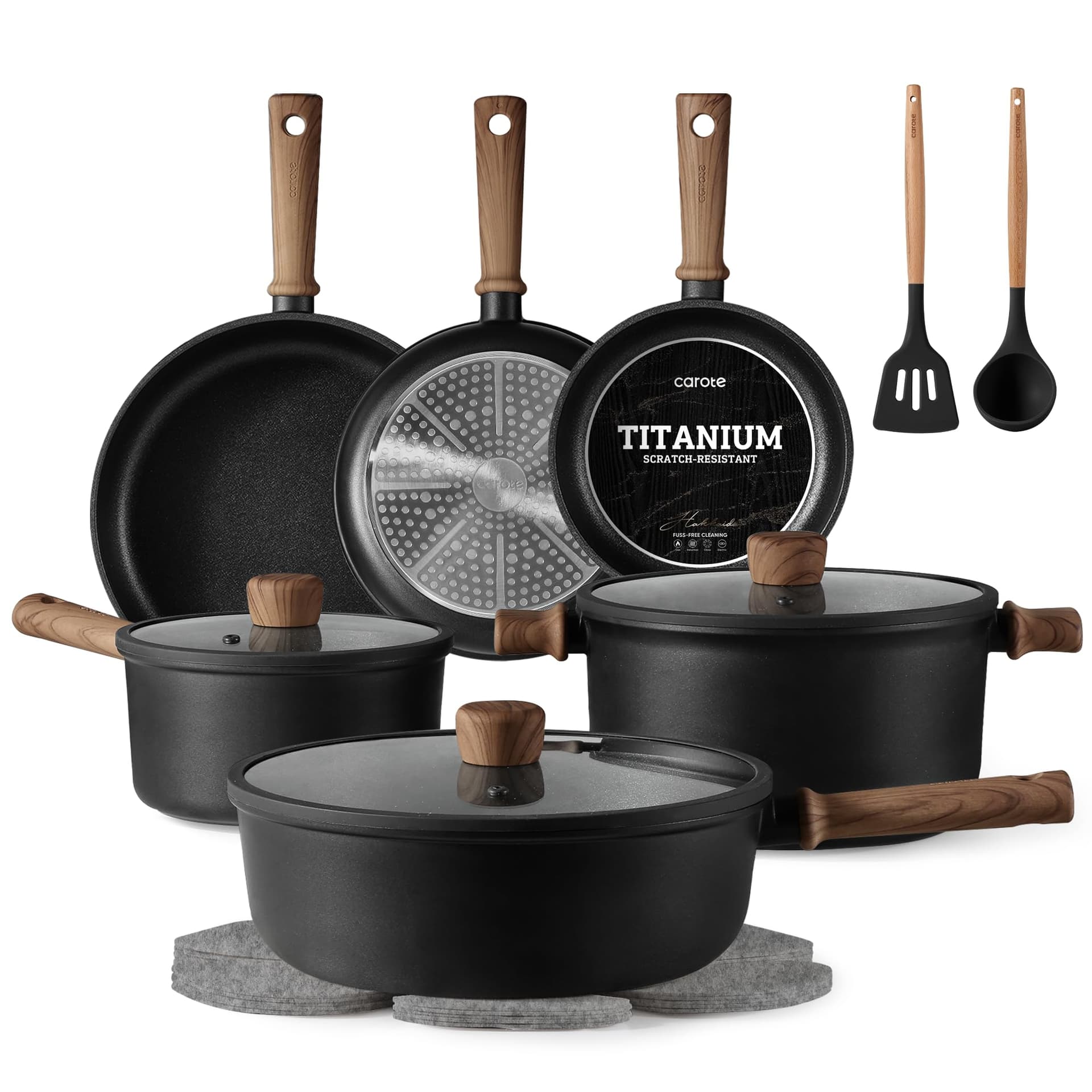 Top-Rated CAROTE Titanium Nonstick Cookware Set