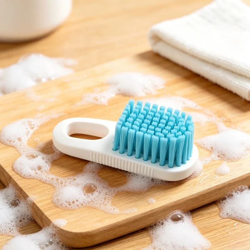 Portable Plastic Scrub Brush Soft Bristles Multipurpose