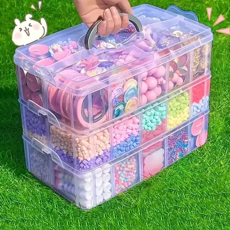 Versatile 18-Compartment Jewelry Organizer Box