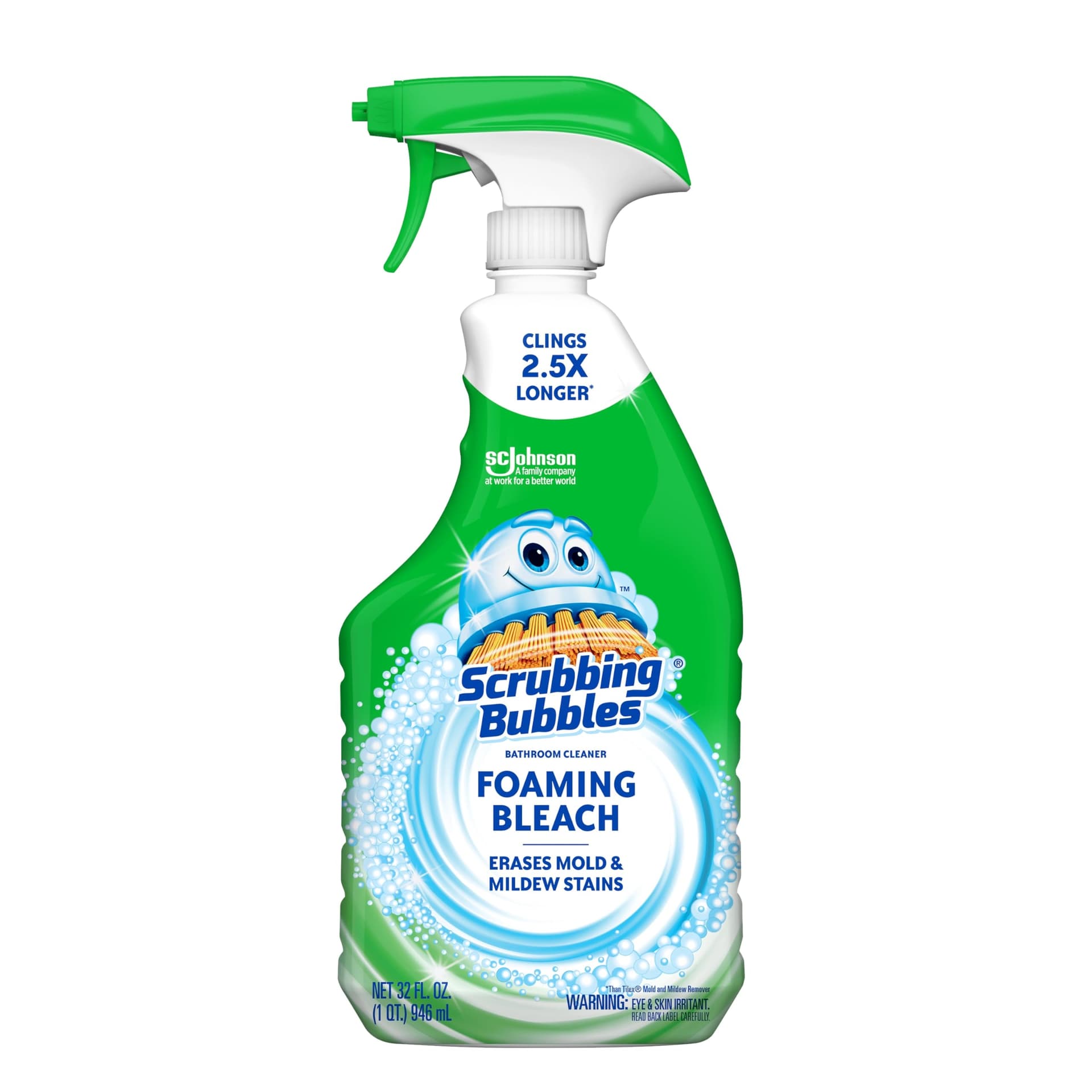 Powerful Bathroom Cleaner Erases Mold & Mildew