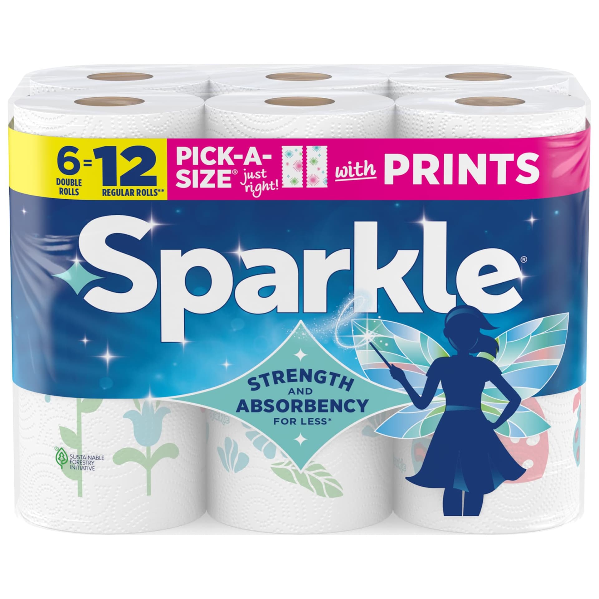 Sparkle Pick-A-Size Paper Towels: Fun & Functional