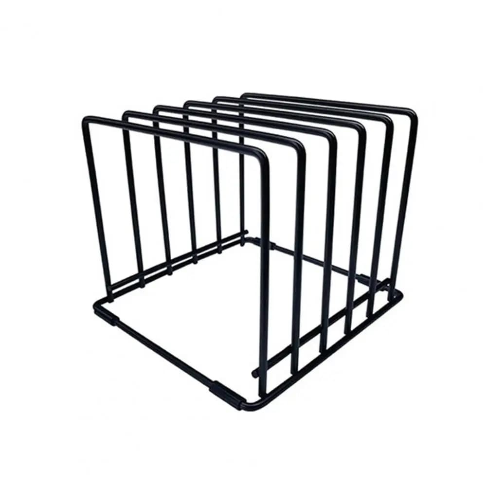 5-Slot Metal Storage Rack for Kitchen Organization
