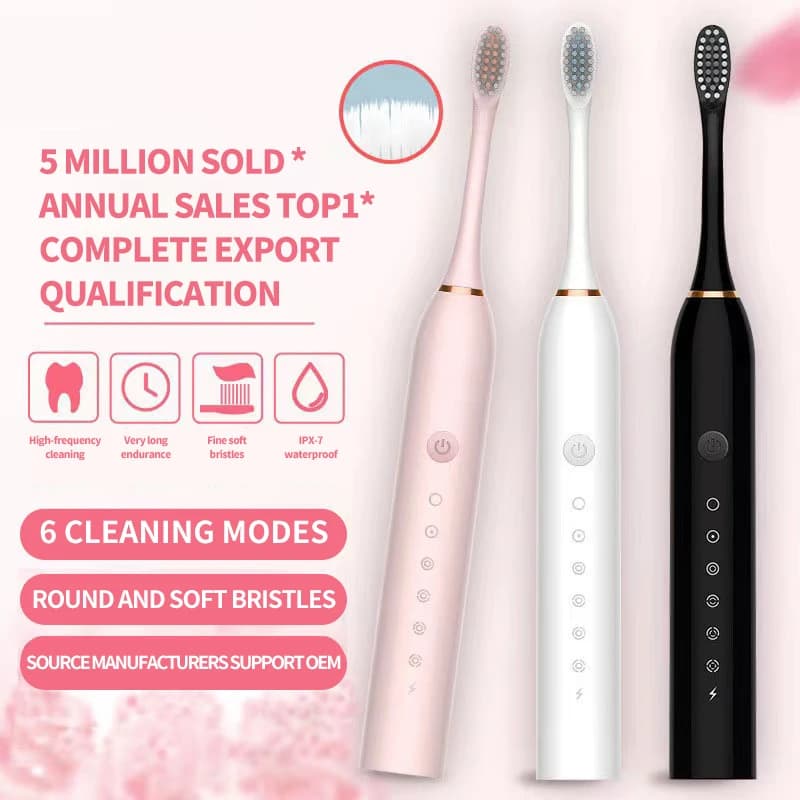 Sonic Electric Toothbrush: High Frequency Cleaning