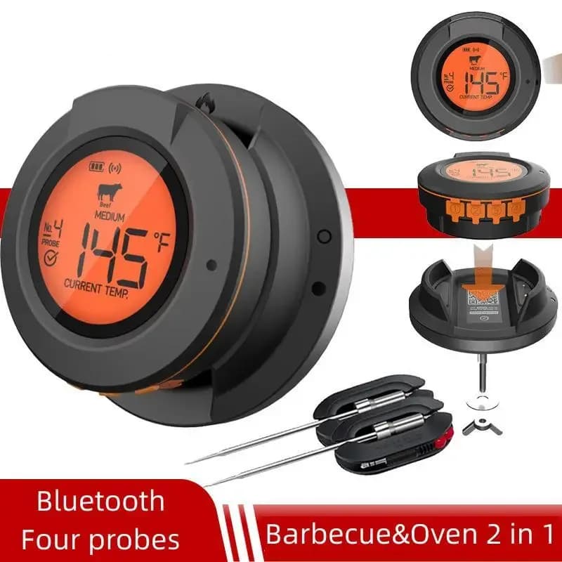High-Temperature Bluetooth Thermometer for BBQ