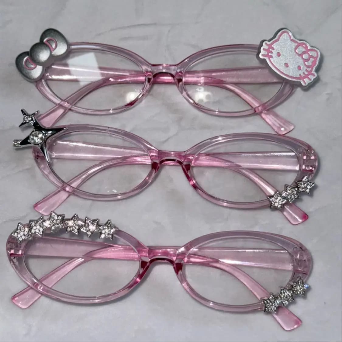 Hello Kitty Glasses Fashion Trend Personality Take Pictures