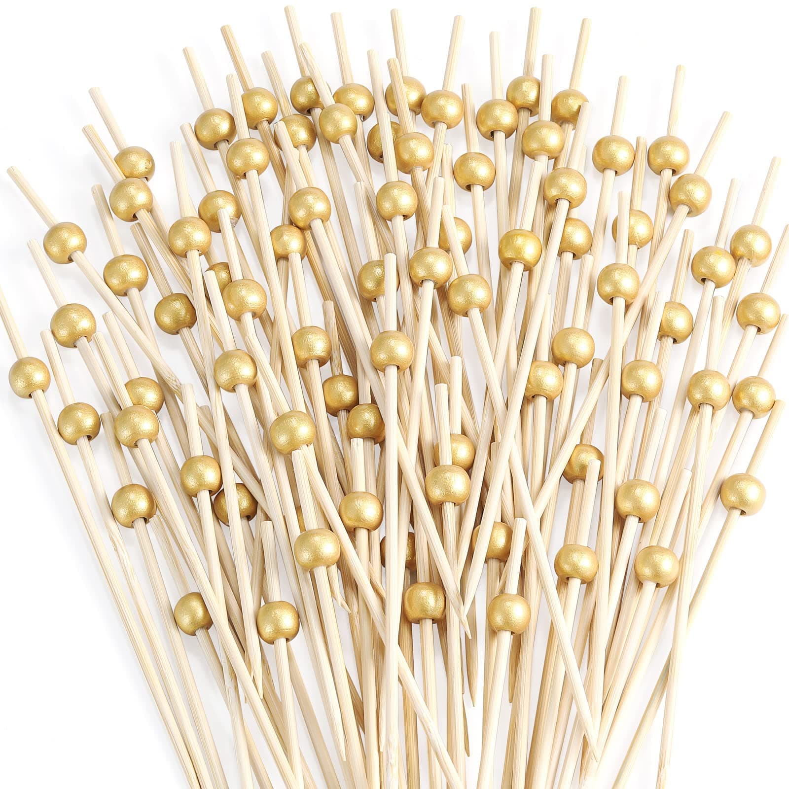 Elevate Your Party with Gold Pearl Cocktail Picks