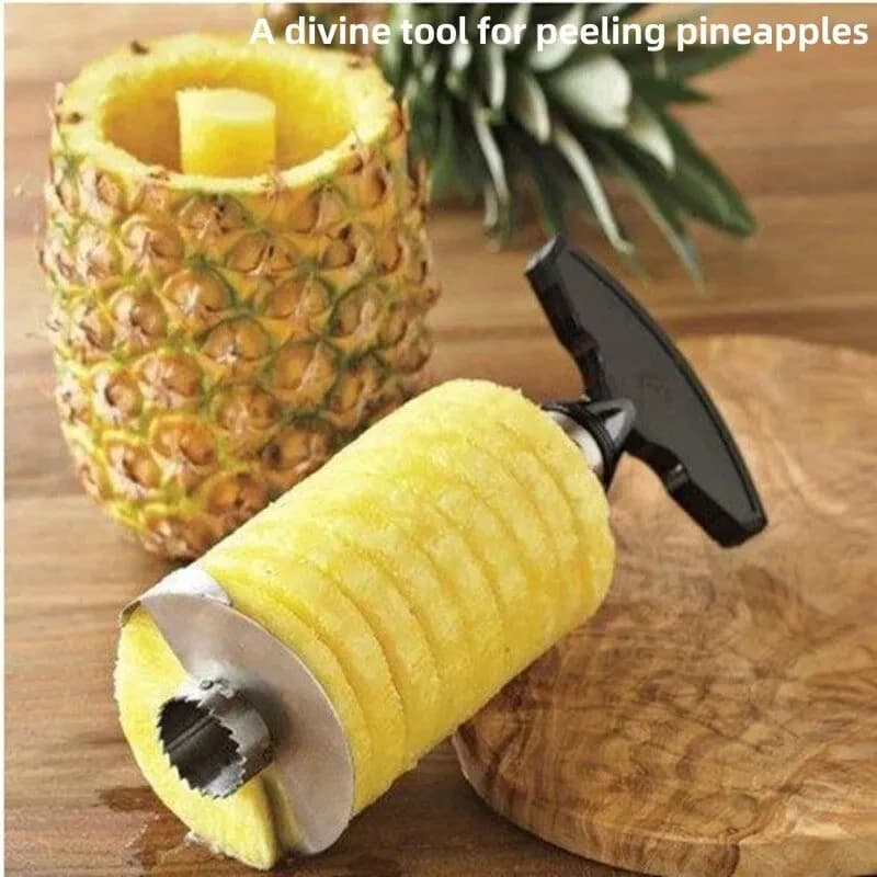Effortless Pineapple Slicing with This Tool