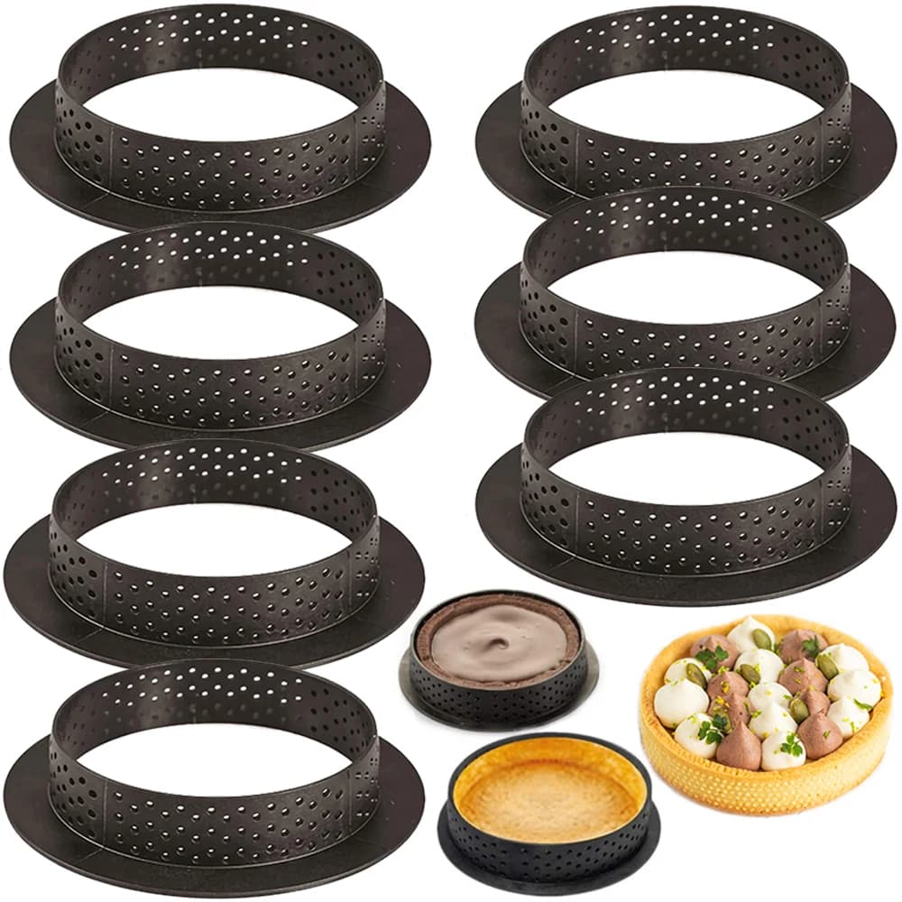 Versatile Tart Ring Set for Perfect Pastries