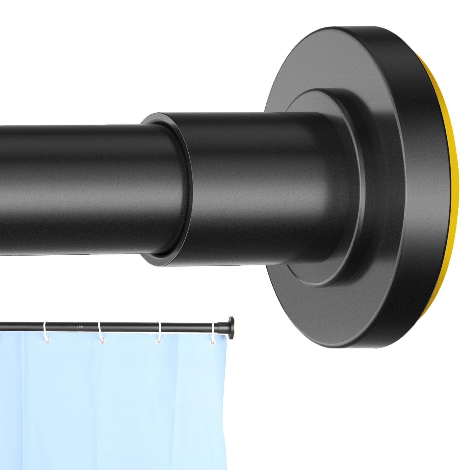 CorkLatta Black Shower Curtain Rod 31 to 80