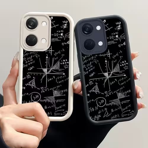 Geometric Math-Themed Phone Case for OnePlus Models