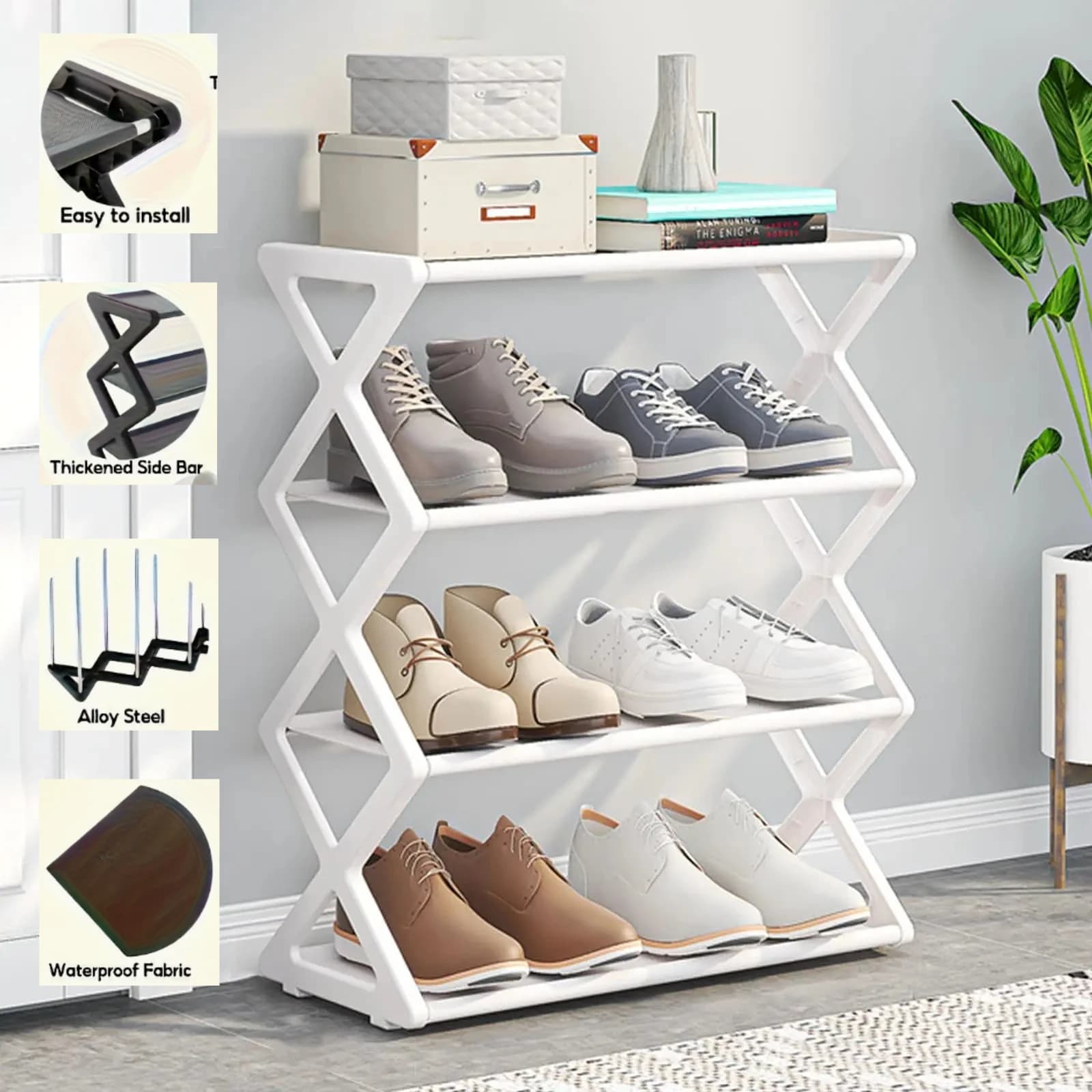 Space-Saving 4-Tier Shoe Rack Trending on AliExpress