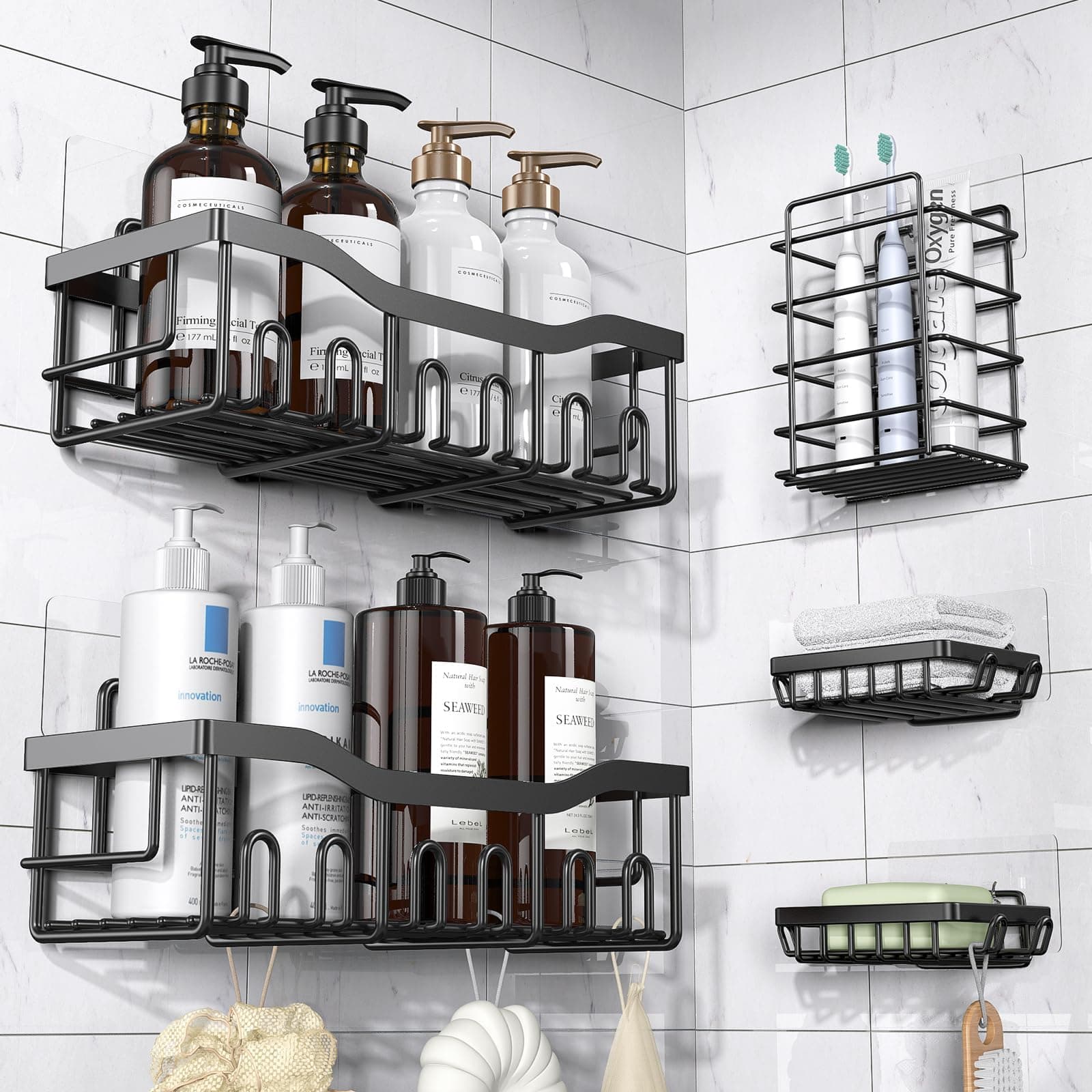 Versatile EUDELE Shower Caddy Set for Organized Spaces