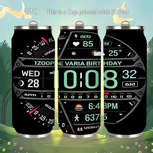 One 17-Ounce Insulated Stainless Steel Tumbler Featuring a