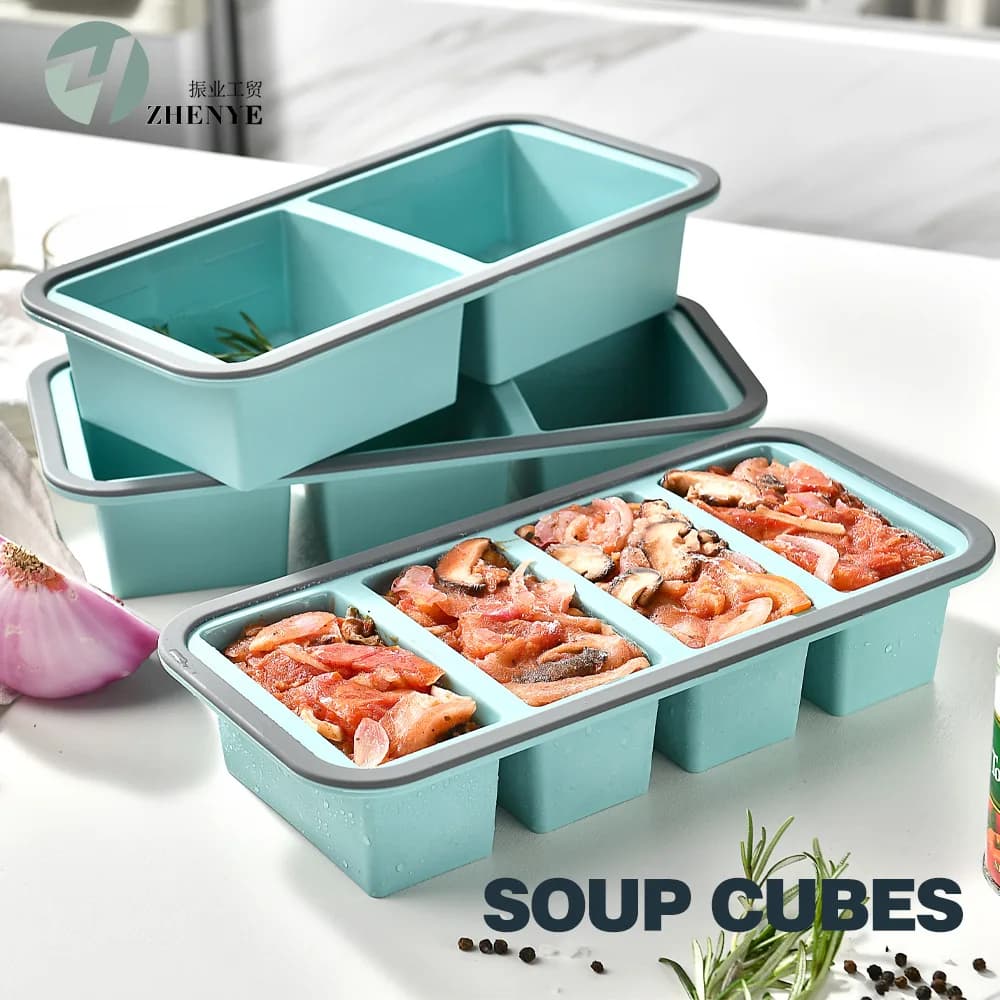 Innovative Silicone Ice Cube Tray for Food Storage
