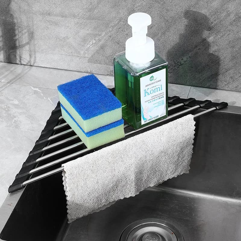 Compact Stainless Steel Dish Drying Rack Trend