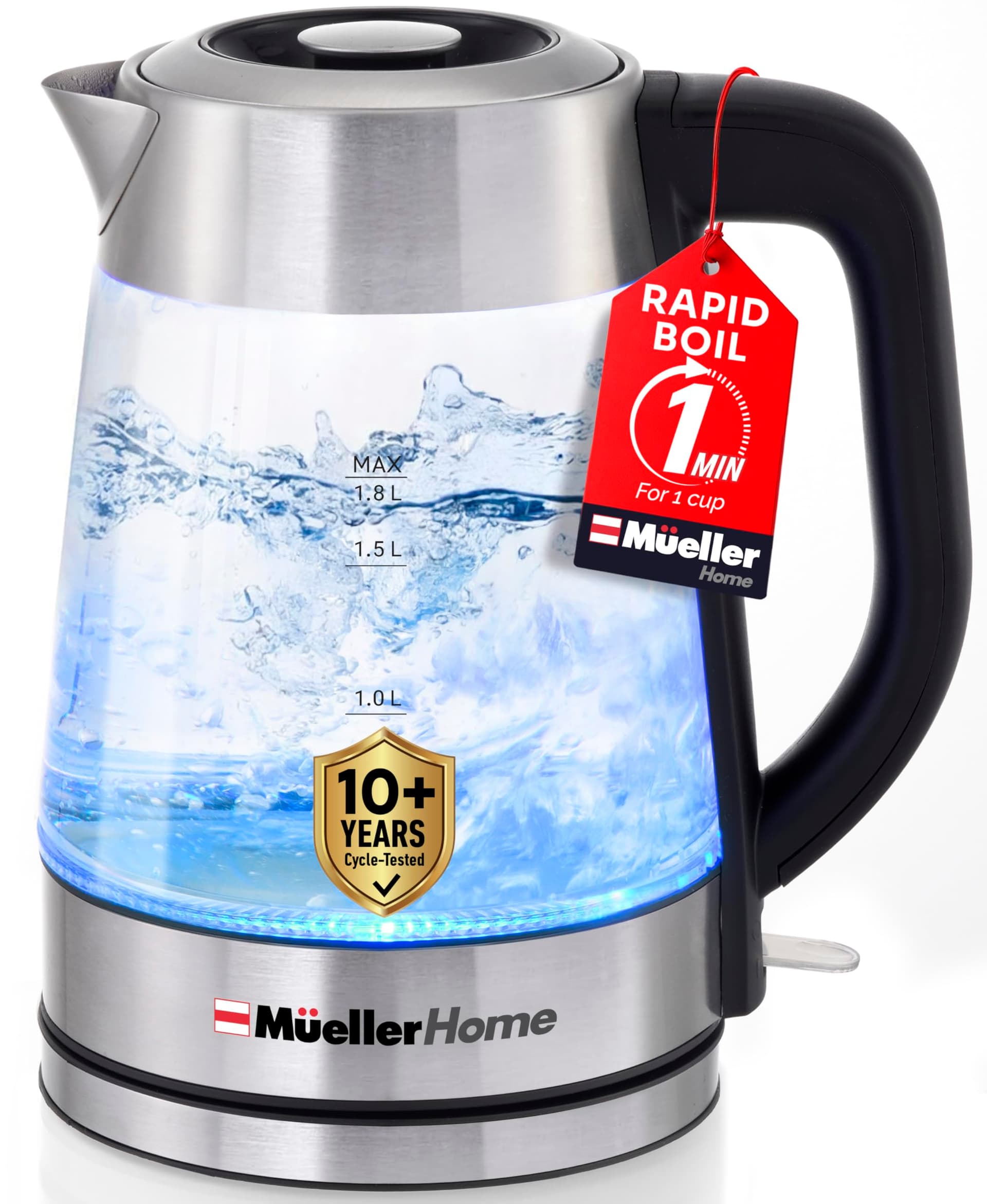 Rapid Boil Electric Tea Kettle: Fast & Safe Heating