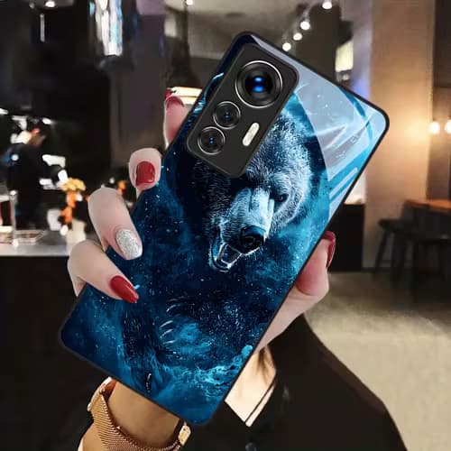 Phone Case: Ice Bear Roar Water Beast Pattern