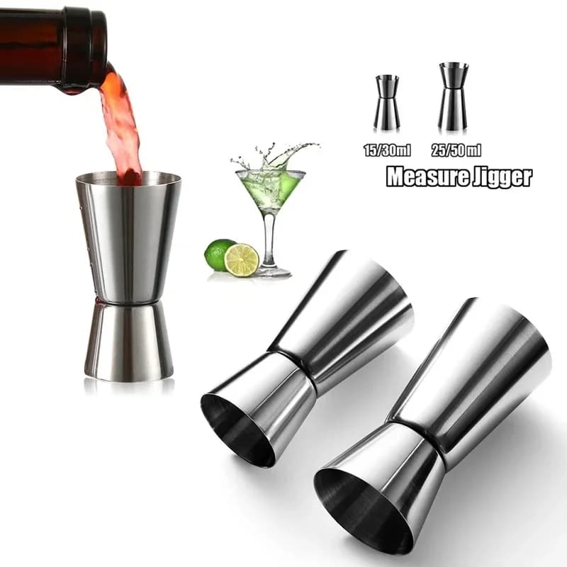 Dual Shot Stainless Steel Jigger for Perfect Cocktails