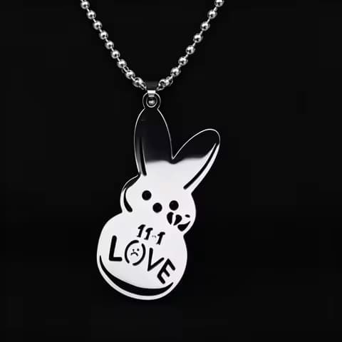 Kpop Lil Peep Rabbit Pendant: A Trendy Statement Piece