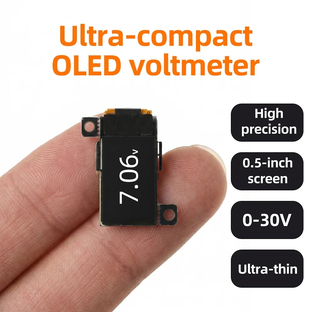 Compact OLED Voltmeter for Precision Measurements