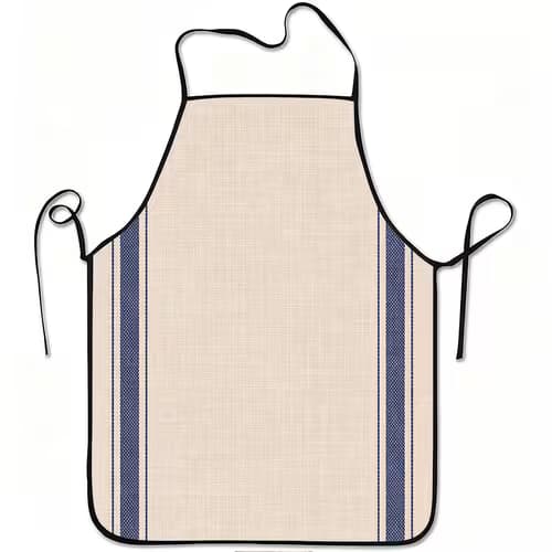 1pc of Apron Featuring a Blue Striped Design